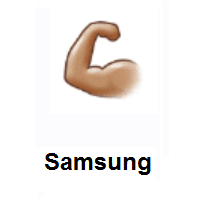 Flexed Biceps: Medium Skin Tone on Samsung