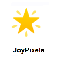 Glowing Star on JoyPixels
