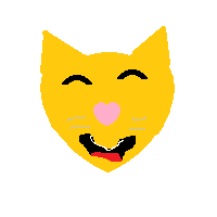 Grinning Cat Face With Smiling Eyes