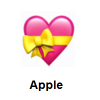 Heart with Ribbon on Apple iOS