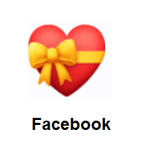 Heart with Ribbon on Facebook