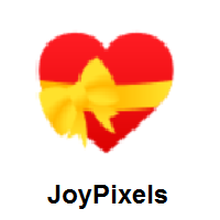 Heart with Ribbon on JoyPixels