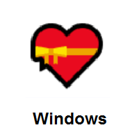 Heart with Ribbon on Microsoft Windows