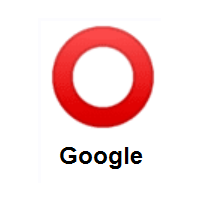 Heavy Large Circle: Hollow Red Circle on Google Android