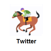 Horse Racing on Twitter Twemoji