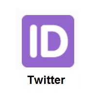 ID Button on Twitter Twemoji