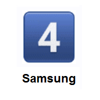 Keycap: Digit Four on Samsung