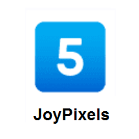 Keycap: Digit Five on JoyPixels
