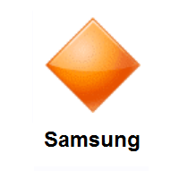 Large Orange Diamond on Samsung