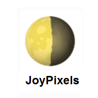 Last Quarter Moon on JoyPixels