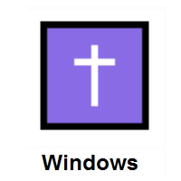 Latin Cross on Microsoft Windows
