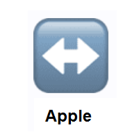 Left-Right Arrow on Apple iOS
