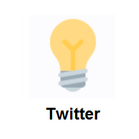 Light Bulb on Twitter Twemoji