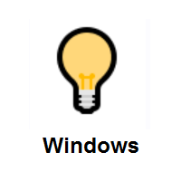 Light Bulb on Microsoft Windows