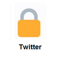 Locked on Twitter Twemoji