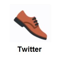 Man’s Shoe on Twitter Twemoji