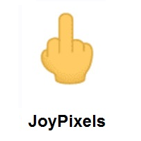 Middle Finger on JoyPixels