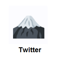 Mount Fuji on Twitter Twemoji