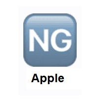 NG Button on Apple iOS