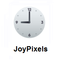 Nine O’clock on JoyPixels