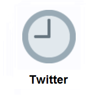 Nine O’clock on Twitter Twemoji