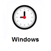 Nine O’clock on Microsoft Windows