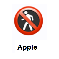 No Pedestrians on Apple iOS