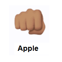 Oncoming Fist: Medium Skin Tone on Apple iOS