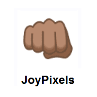 Oncoming Fist: Medium Skin Tone on JoyPixels