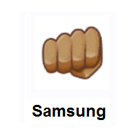 Oncoming Fist: Medium Skin Tone on Samsung