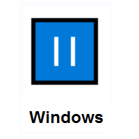 Pause Button on Microsoft Windows