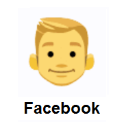 Emojia: Person Blond Hair on Facebook