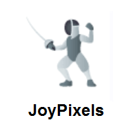 Person Fencing on JoyPixels