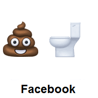 Pile of Poo and Toilet on Facebook