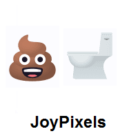 Pile of Poo and Toilet on JoyPixels