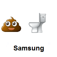 Pile of Poo and Toilet on Samsung