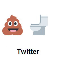 Pile of Poo and Toilet on Twitter Twemoji