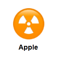 Radioactive Sign on Apple iOS