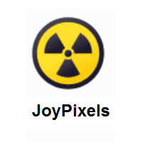 Radioactive Sign on JoyPixels