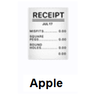 Receipt on Apple iOS