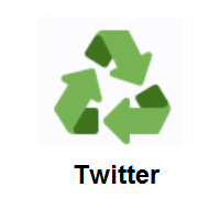 Recycling Symbol on Twitter Twemoji