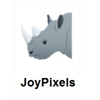 Rhinoceros on JoyPixels
