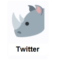 Rhinoceros on Twitter Twemoji