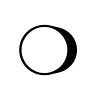 Shadowed White Circle