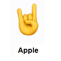 Sign of The Horns on Apple iOS