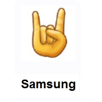 Sign of The Horns on Samsung