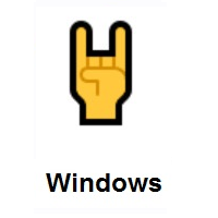 Sign of The Horns on Microsoft Windows