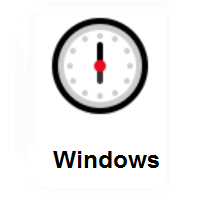 Six O’clock on Microsoft Windows