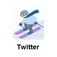 Skier on Twitter Twemoji