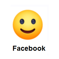 Slightly Smiling Face on Facebook
